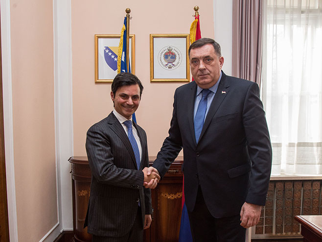 Милорад Додик разговарао је са амбасадором Италије у БиХ (фото:predsjednistvobih.ba) - 