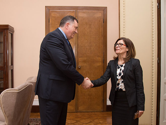 Милорад Додик разговарао је са амбасадорком Словеније у БиХ (фото: predsjednistvobih.ba) - 
