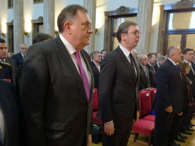 Dodik i Vučić (Foto: RTRS)