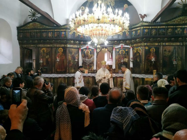 Патријарх Иринеј у Призрену (Фото: Танјуг/ТВ Храм) - 