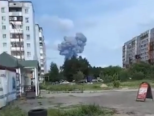 Серија експлозија у фабрици у Русији - Фото: Тwitter