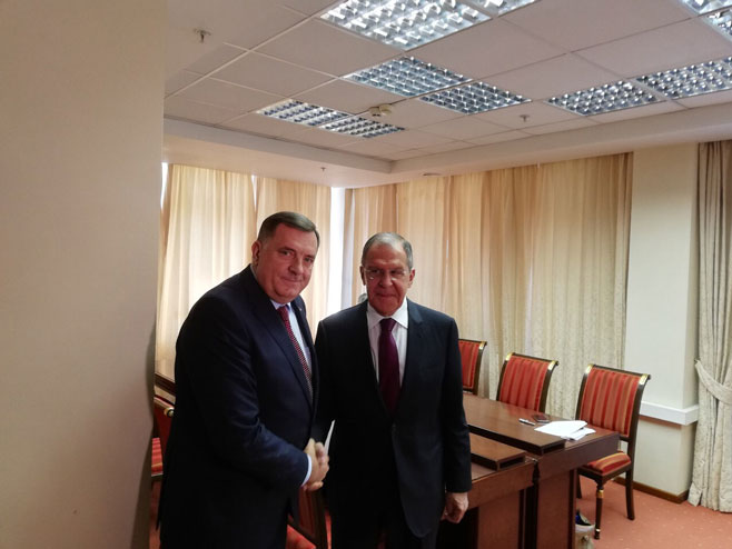 Dodik i Lavrov (Foto: RTRS)