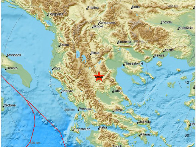 Земљотрес на сјеверу Грчке (Фото: www.emsc-csem.org) - 