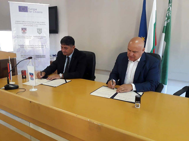 Дрљача и Михаелов - потписивање Споразума - Фото: СРНА