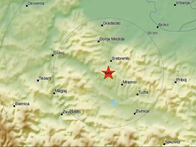 Земљотрес у Тузли - Фото: Screenshot