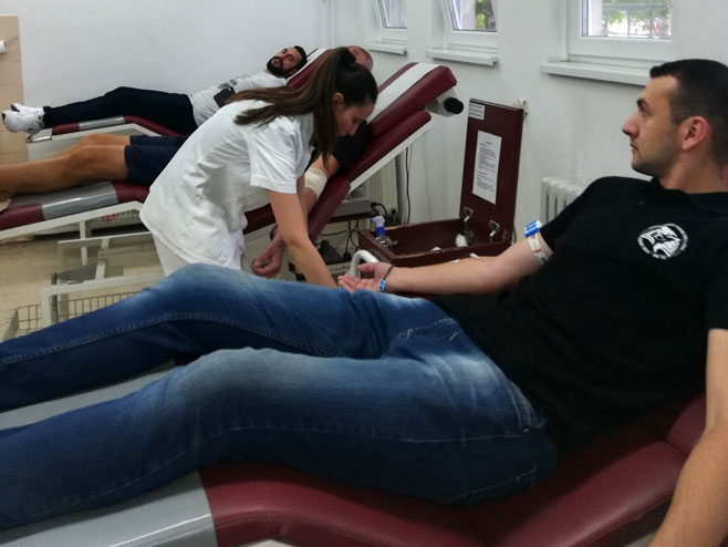 Добровољна акција давања крви - Фото: РТРС