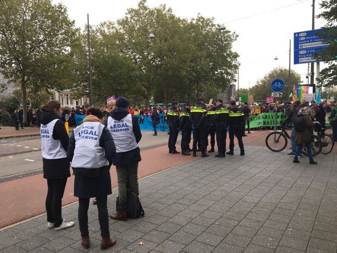 Амстердам: Демонстранти блокирали саобраћај (Фото: XR_Amsterdam) - Фото: Тwitter