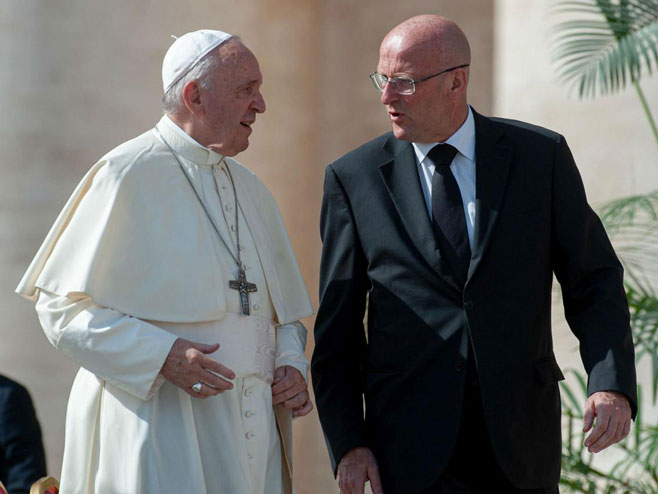 Папа и Доменико Ђани  (Фото:Fotogramma/Ipa) - 
