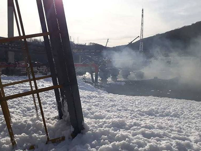Новорусијск - експлозија на нафтној платформи (Фото: ТАСС) - 