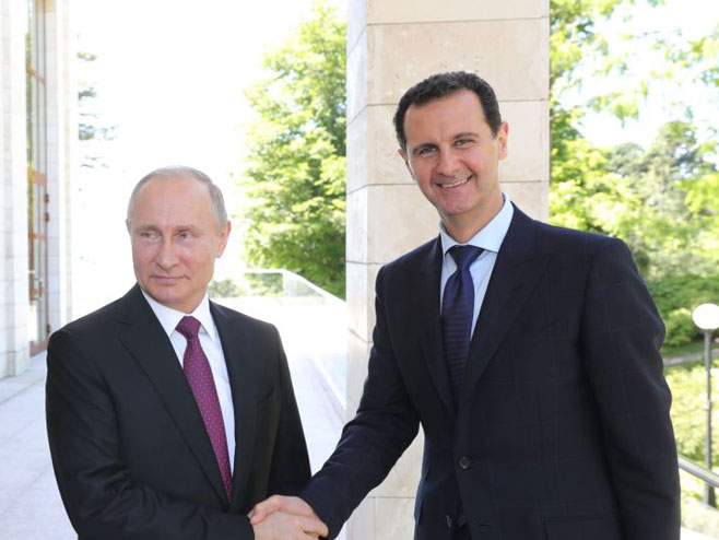 Путин и Башар Ел Асад (фото:Sputnik/Mihail Klimentьe) - 