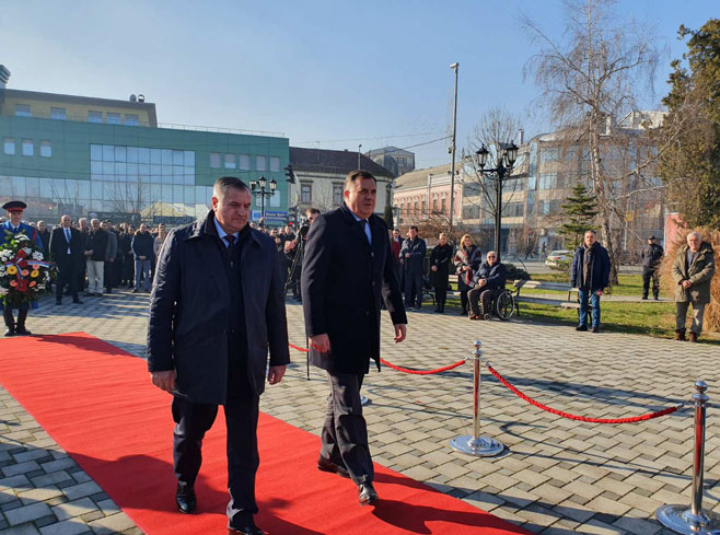 Višković i Dodik u Brčkom (Foto: SRNA)