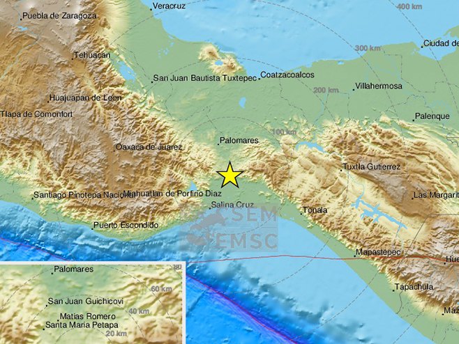 Земљотрес у Мексику (Фото: EMSC) - 