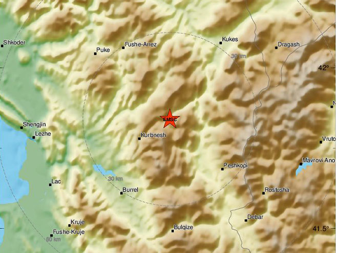 Земљотрес у Албанији (фото: EMSC) - 