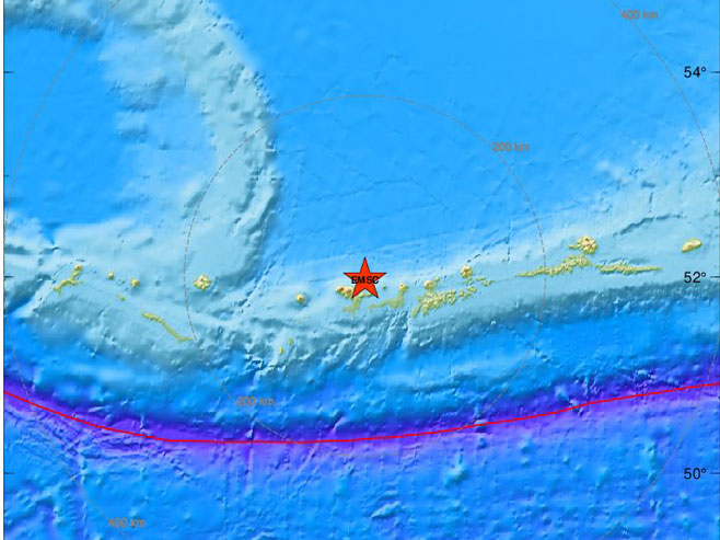 Земљотрес у близини Аљаске (Фото: emsc-csem.org) - 