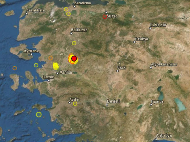 Земљотрес у Турској (Фото: EMSC) - 