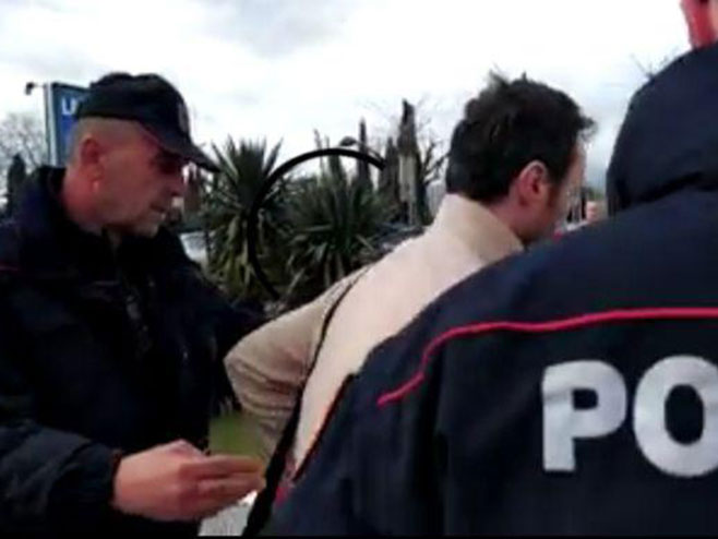 Хапшење Марка Милачића, лидера Праве Црне Горе (фото:in4s.net) - 