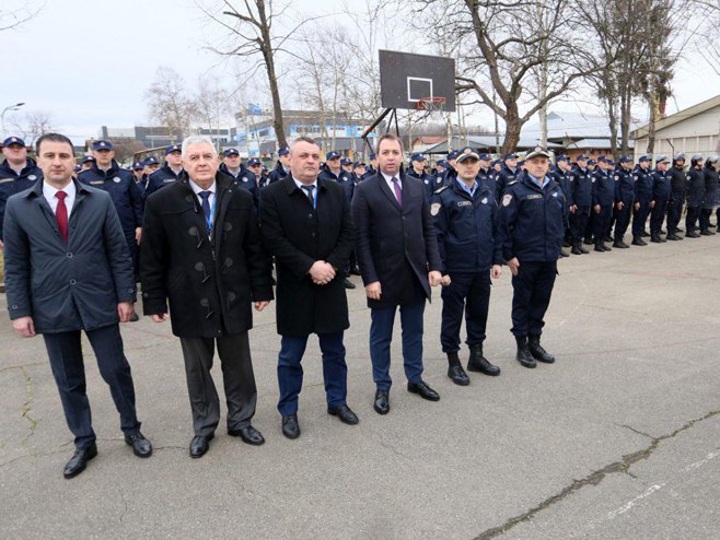 Smotra policije i opreme u KPZ Banjaluka (Foto: RTRS)