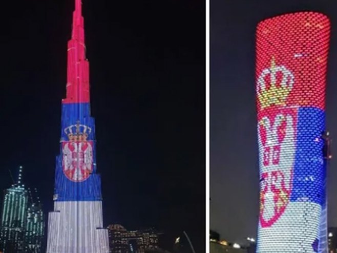 Српска тробојка у Арапским Емиратима (фото:Instagram.com/ buducnostsrbijeav) Српска тробојка у Арапским Емиратима (фото:Instagram.com/ buducnostsrbijeav) - Фото: Screenshot