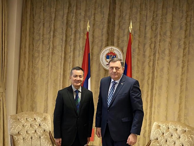Милорад Додик и амбасадор Кине - Фото: СРНА
