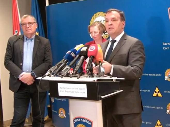 Прес конференција Штаба цивилне заштите Хрватске Прес конференција Штаба цивилне заштите Хрватске - Фото: Screenshot