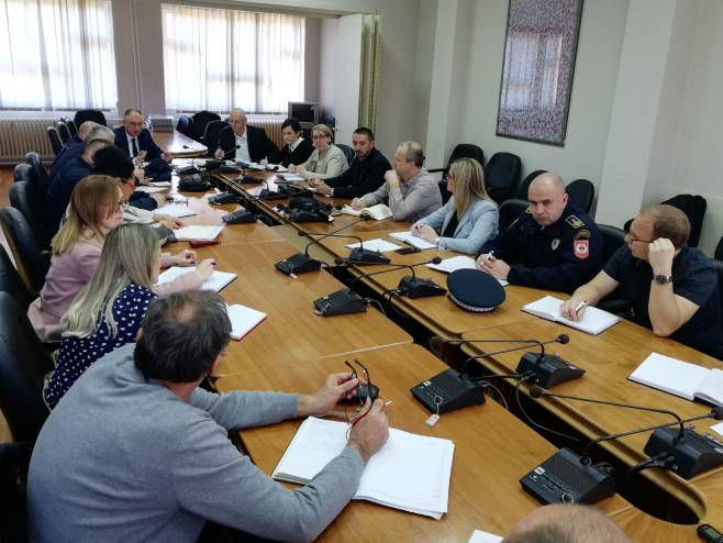 Приједор: Сједница градског Штаба за ванредне ситуације Приједор: Сједница градског Штаба за ванредне ситуације - Фото: СРНА