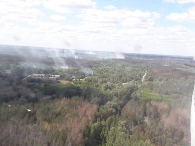 Пожар у околини Чернобиља (фото: www.dsns.gov.ua) - 