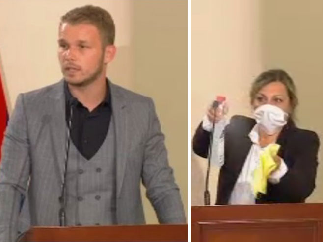 Драшко Станивуковић - дезинфекција говорнице Драшко Станивуковић - дезинфекција говорнице -