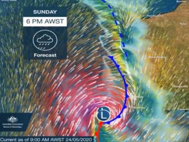 Аустралија - пријети олуја (Фото:BUREAU OF METEOROLOGY) - 