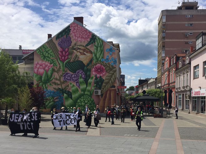 "Дан бијелих трака" у Приједору "Дан бијелих трака" у Приједору - Фото: РТРС