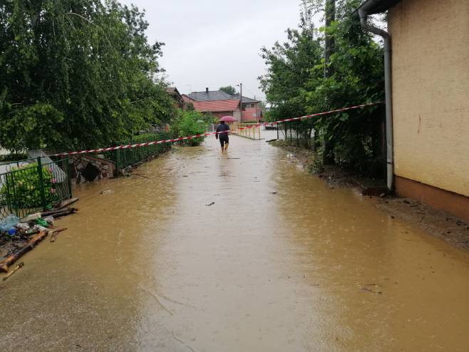 Поплавила приобална подручја на подручју Брчког - Фото: СРНА
