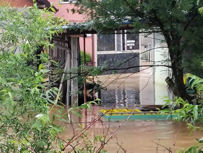 Poplavila priobalna područja na području Brčkog, Foto: SRNA