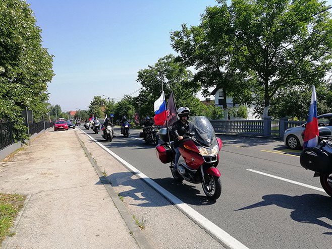"Ноћни вукови" у Брчком "Ноћни вукови" у Брчком - Фото: СРНА