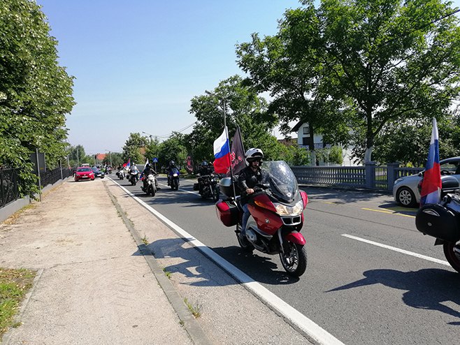 "Ноћни вукови" у Брчком - Фото: СРНА