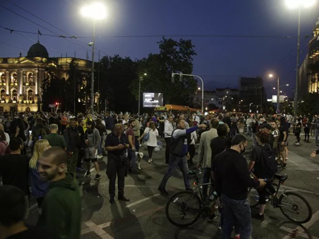 Protesti u Beogradu (foto:TANJUG / NIKOLA ANDJIC) 