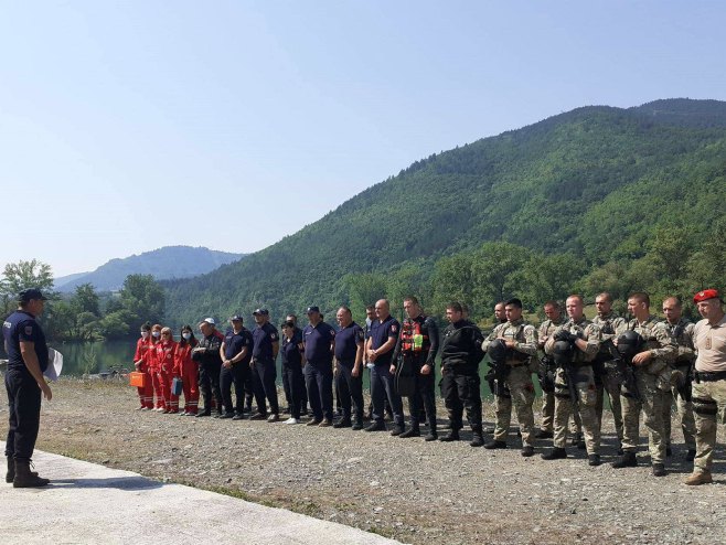 Višegrad - Civilna zaštita, MUP - pokazna vježba (Foto: SRNA)