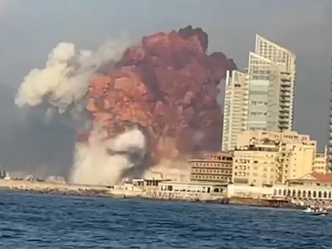 Експлозија у Бејруту (фото: Sputnik / скриншот) - 