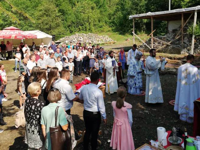 Mitropolit Hrizostom služio Svetu arhijerejsku liturgiju u manastiru Udrim kod Zavidovića, Foto: SRNA