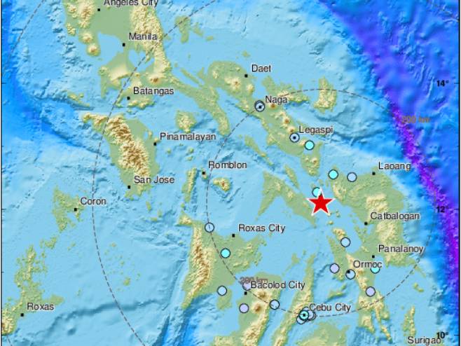 Земљотрес јачине 6,0 степени погодио Филипине