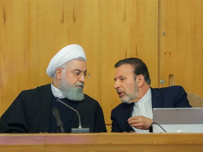 Ирански предсједник Хасан Рохани и шеф кабинета Махмуд Ваези (Фото: Tasnim News Agency) - 