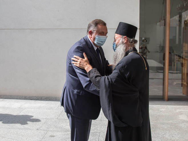 Zagreb: Dodik - Porfirije (Foto: SRNA)