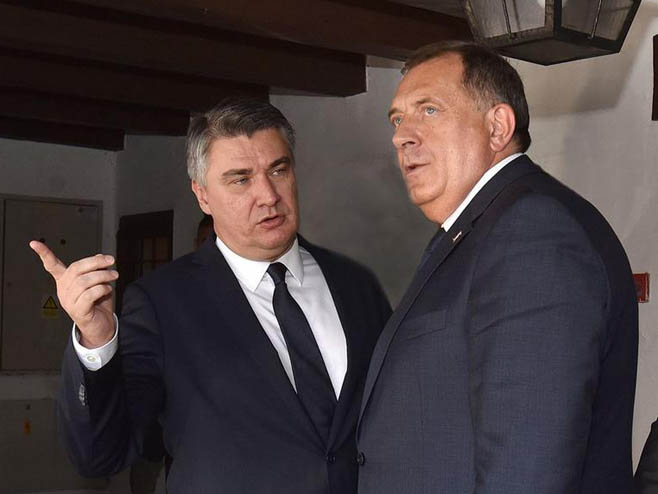 Milorad Dodik, Zoran Milanović (foto:Ured predsjednika) 