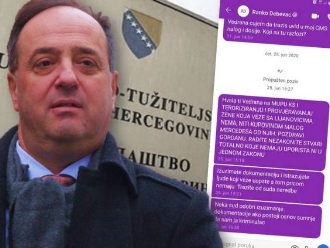 Дебевец пријетио тужиоцу Ведрани Мијовић (фото: banjaluka.net) Дебевец пријетио тужиоцу Ведрани Мијовић (фото: banjaluka.net) -