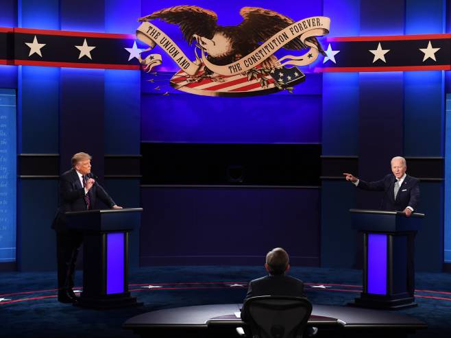 Дебата Трампа и Бајдена у Кливленду (Фото: Kevin Dietsch/UPI/Bloomberg) - 