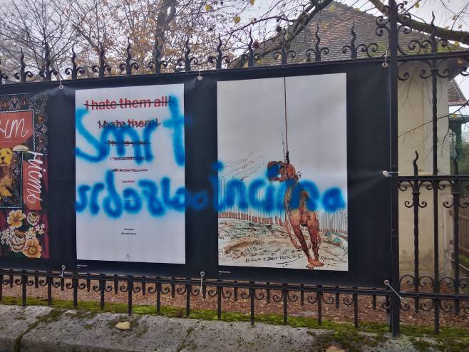 "Смрт србо-злочинцима": Осванули натписи на плакатима у Загребу - Фото: Facebook