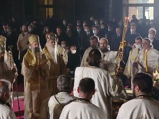 Liturgija za upokojenog patrijarha Irineja (Foto: Screenshot ) 