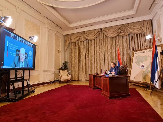 Додик се обраћа Савјету безбједности (Фото: СНСД) Додик се обраћа Савјету безбједности (Фото: СНСД) - Фото: Тwitter