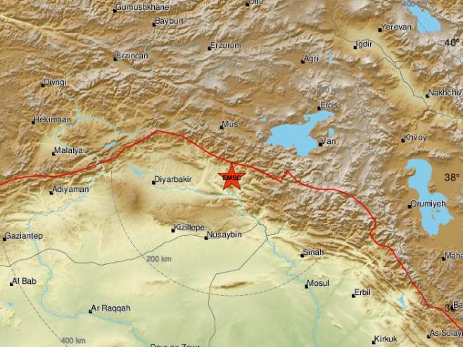 Земљотрес у Турској (фото: EMSC) - 