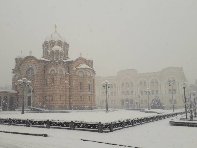 Banjaluka pod snijegom (Foto: RTRS)