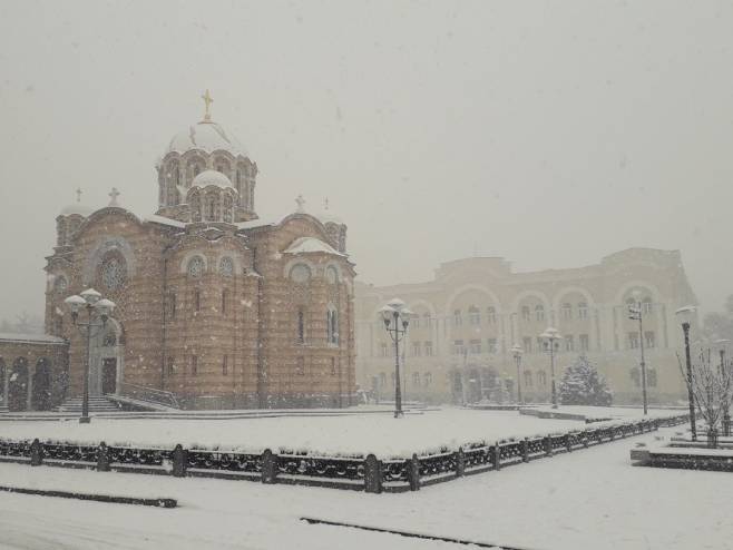 Бањалука под снијегом (Фото: РТРС)