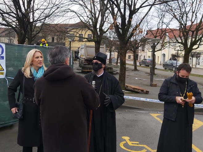 Жељка Цвијановић у Петрињи - 